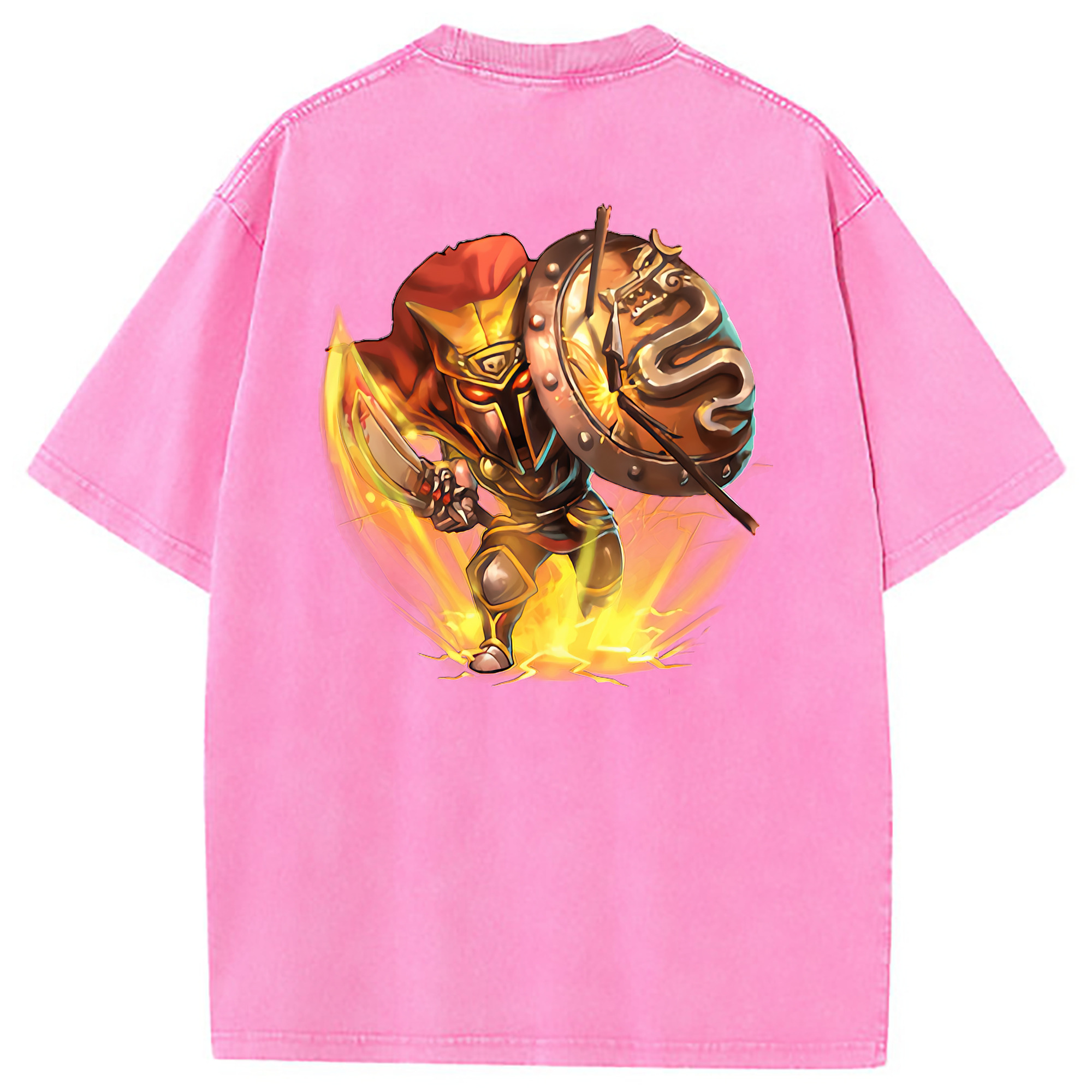 （画像用） リーグ・オブ・レジェンド League of Legends LOL 綿100% ヴィンテージ風 半袖Tシャツ（背面プリント）